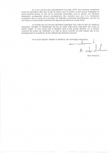 Courrier Ministère de l'écologie 2 001