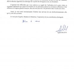 Assurance maladie des travailleurs frontaliers : La Ministre de la Santé ira en cassation CourrierMinistre